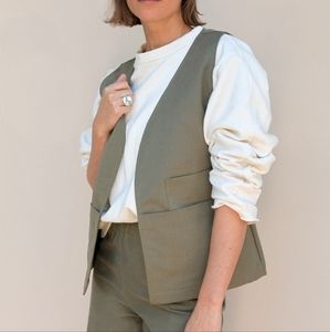 The Pocket Vest - Olive Corduroy